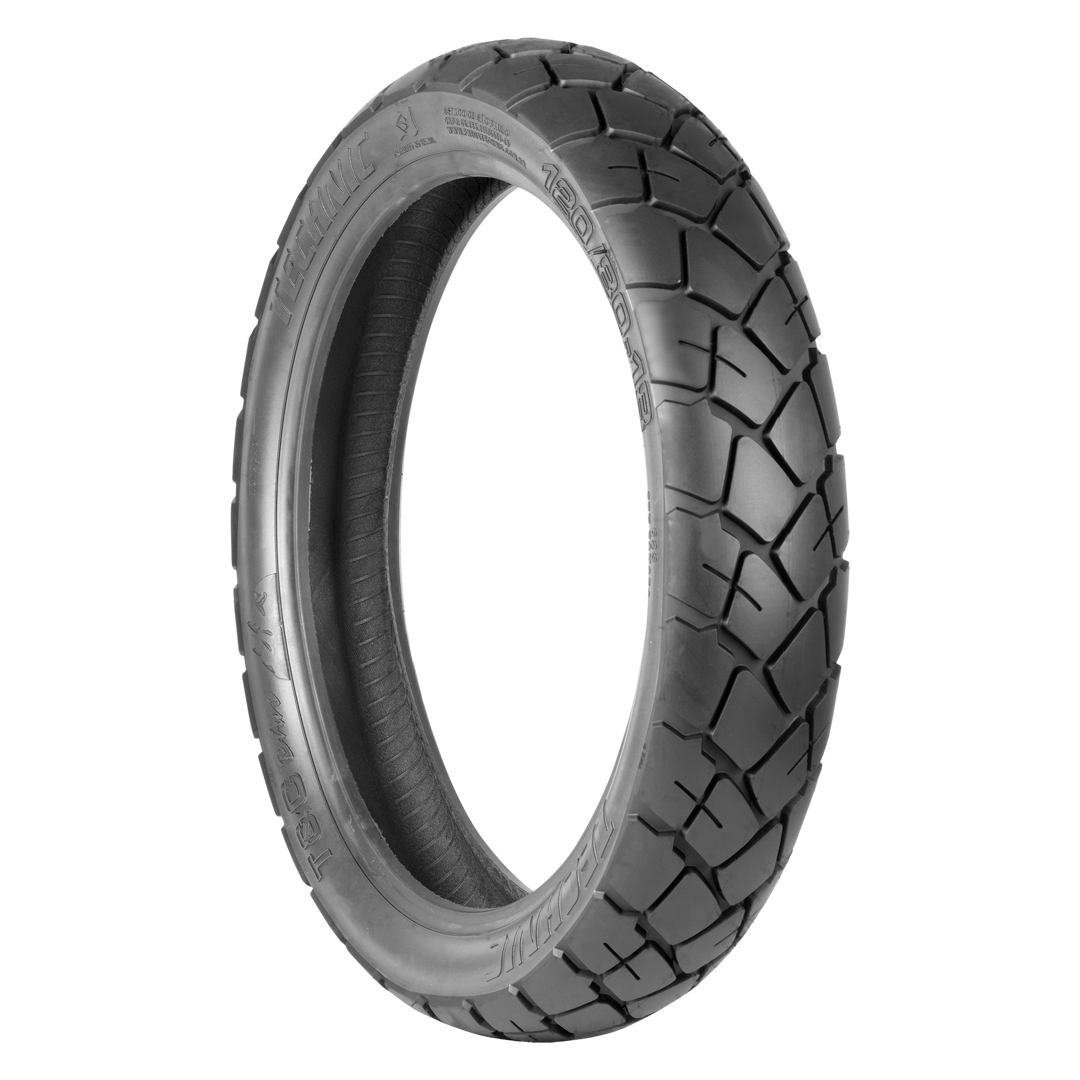 Pneu p/ moto aro 18 * 120/80-18 - tras. tornado, lander, xre 300, ténéré 250 e similares (t&c plus) c/câm.